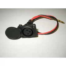 Velox alkatrész aljzat 3 pólusú kerek