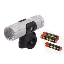 Lámpa első elemes 9 LED+Elem Ezüst