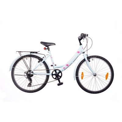 Neuzer 24"-os gyerek bicikli Cindy City 6S lány babyblue/pink