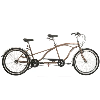 Kerékpár Neuzer tandem Twilight cruiser jellegű Nexus 3S agyváltó barna/ezüst