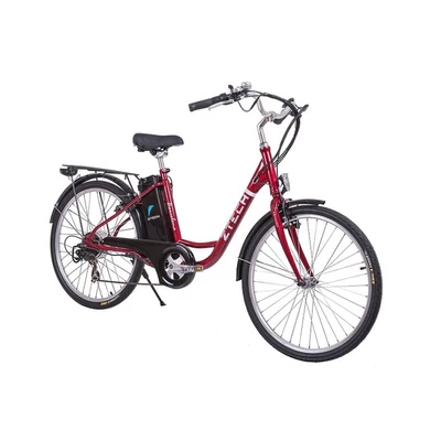 Z-tech Pedelec ZT-32 Barcelona 26" bordó elektromoskerékpár 36V/250W/9Ah