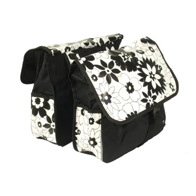 Táska csomagtartóra 2 részes ROSWHEEL virágmintás, 28L