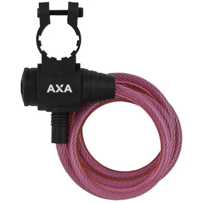 Zár spirál AXA 8X1200MM ZIPP pink