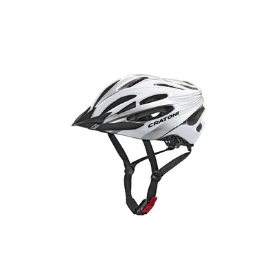 Bukósisak CRATONI C-Blaze White-Silver Glossy UNI