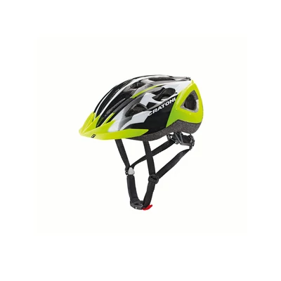 Bukósisak CRATONI Siron Black-White-Lime Glossy UNI