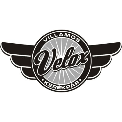 Matrica Velox logó robogók orridomára kerek szárnyas 11*5 cm