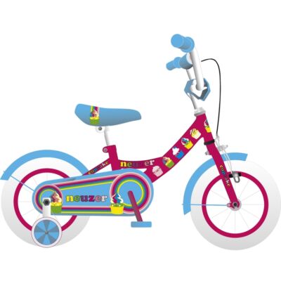 Neuzer 12"-os gyerek bicikli BMX lány pink/cián