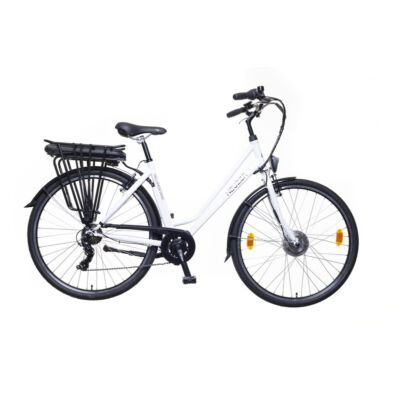 Neuzer 28"-os Pedelec E-trekking Hollandia Optima Basic acélvázas női 19" fehér pedálszenzoros kerékpár