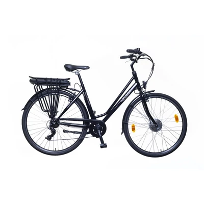 Neuzer 28"-os Pedelec E-trekking Hollandia Optima Basic acélvázas női 19" fekete