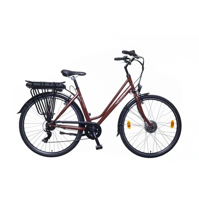 Neuzer 28"-os Pedelec E-trekking Hollandia Optima Basic acélvázas női 19" barna