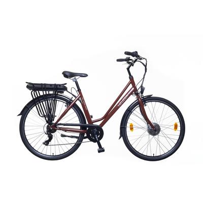 Neuzer 28"-os Pedelec E-trekking Hollandia Optima Basic acélvázas női 19" barna