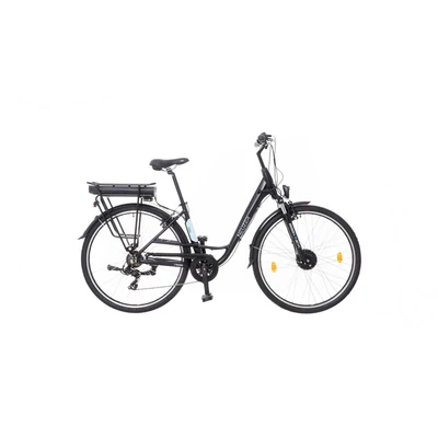 Neuzer 28"-os Pedelec E-trekking PARMA MXUS női fekete 17" teleszkóppal