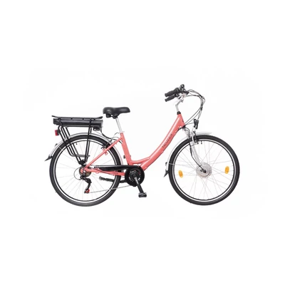 Neuzer 26"-os Pedelec E-City Zagon női MXUS matt korall 17