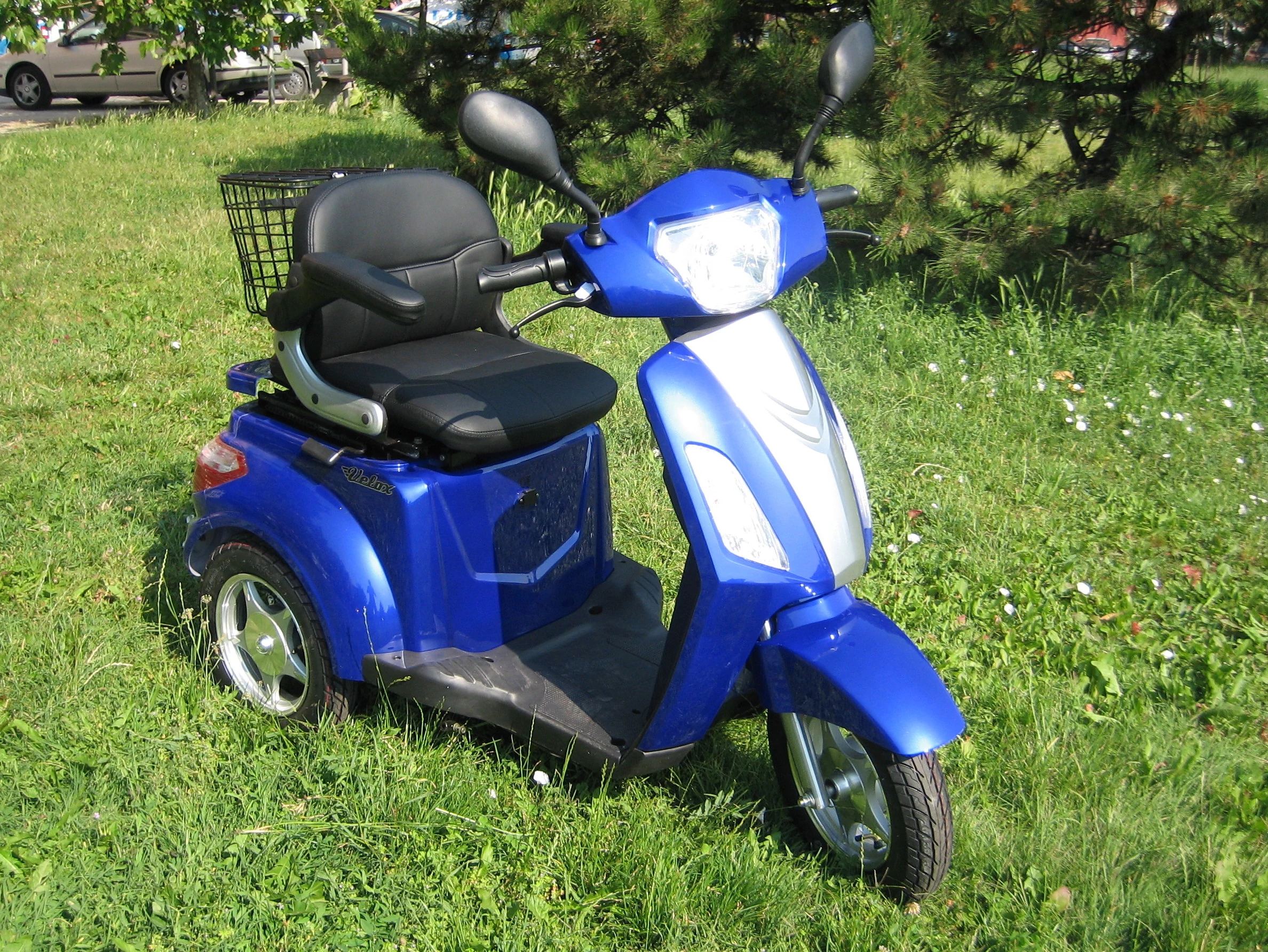 Velox Tricikli kék színben 48V 20Ah