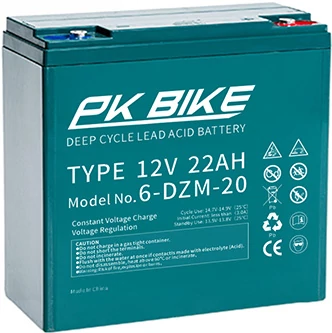 Velox alkatrész akkumulátor 12V/22Ah PK Bike