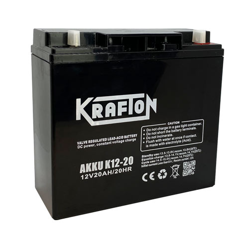 ebike alkatrész akkumulátor 12V/23h Krafton (181*77*167)